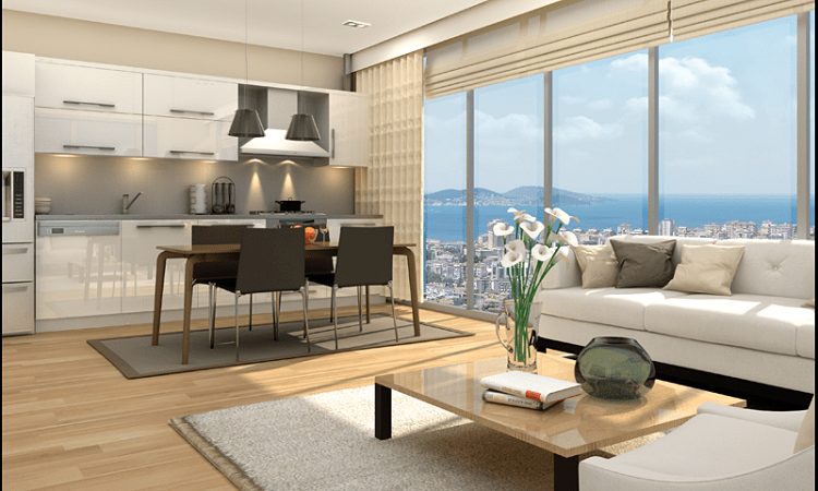 Istanbul 216 Apartments - Dining & Living Room