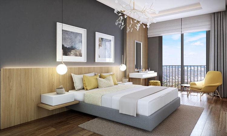 Muhit Apartments In Sancaktepe - Bedroom