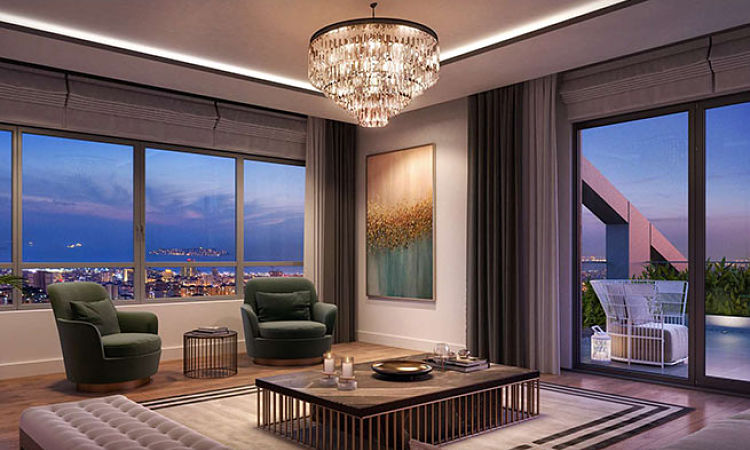 YEŞİL MAVİ Apartments - Living Room