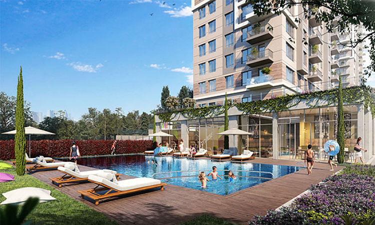 YEŞİL MAVİ Apartments - Pool Area