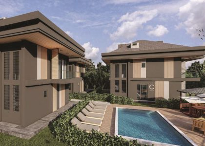 Terrace 3 villas in Trabzon, Turkey