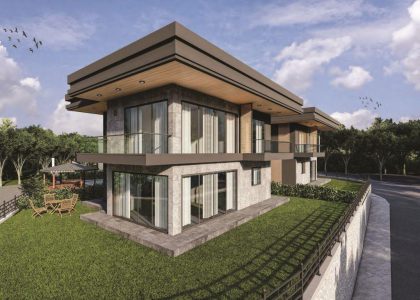 Terrace 3 villas in Trabzon, Turkey